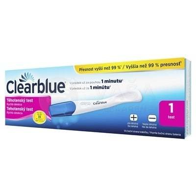 Clearblue Tehotenský test Rýchla detekcia 1 testovacia tyčinka
