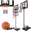 Basketbalový obruč Dirk, výška koša 230 - 305 cm, s loptou a pumpou