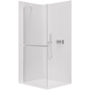 CERANO - Sprchová zástena Walk-in Onyx YL/P - 8 mm + polička/držiak na uteráky - chróm, transparentné sklo - 120x200 cm