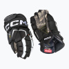 Hokejové rukavice CCM Tacks AS-V Pro SR black/white (14'')