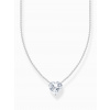 Thomas Sabo KE2211-051-14-L45V Silver necklace w. white heart pendant