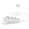 CONNECT IT prodlužovací kabel 230 V, 3 zásuvky, 1,5 m, s vypínačem (bílý)