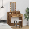 zahrada-XL Toaletný stolík Hnedá 79 x 41 x 140 cm Kompozitné drevo 865170