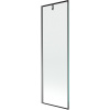 Mexen Next paravan na vaňu 1-krídlový 60 x 150 cm, čierny vzor, gun metal - 895-060-000-00-70-95