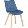 Design-Shop Passaic zamat drevené nohy natura Modrá