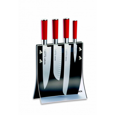 Súprava nožov, 4 ks, s magnetický stojan na nože RED SPIRIT, F.Dick