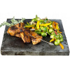 Gril na drevené uhlie - Prírodný žulový kameň pre steaky, gril pizza 30x20 3in1 (Prírodný žulový kameň pre steaky, gril pizza 30x20 3in1)