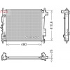 Chladič motora DENSO DRM43018