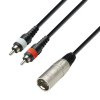 ADAM HALL K3 YMCC 0600 (Prepojovací kábel 2x RCA male – XLR male, 6 m)