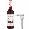 Barmanský sirup na nápoje MONIN Cherry WIŚNIA 700 ml + Pumpička