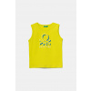 Detské bavlnené tričko United Colors of Benetton 3I1XGH013.P.Seasonal žltá 98