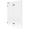 Mexen Lunar L, 2-krídlová vaňová zástena ľavá 120 x 150 cm, číre sklo, grafitová, 897L-120-100-95-00-L
