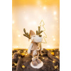 Dekorácia MagicHome Vianoce, LED Sobia laň na platni, 50 cm, svietenie/blikanie