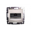 LEGRAND Valena dátová zásuvka RJ45 FTP 1 výstup kat.6 hliník, 770232