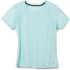 SMARTWOOL W MERINO SPORT 120 SHORT SLEEVE bleached aqua h - XS