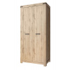 Casarredo MORTIZ šatníková skriňa 2D, dub Wotan
