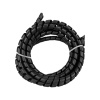Ochranná špirálová bužírka na káble 8 mm / 2 m – čierna
