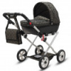 Luxusný detský kočík pre bábiky New Baby COMFORT zlato-čierny Čierna