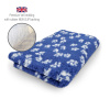 DRYBED Premium Vet Bed Small Paws modrý + biele labky 150 x 100 cm