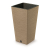 PROSPERPLAST Kvetináč FURU SQUARE ECO WOOD 20cm naturo