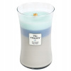 Tradičná parafínová sviečka Woodwick Trilogy Veľká sviečka WOVEN COMFORTS Woodwick 1 ks