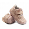 Barefoot kožené členkové topánky S070-52724 Baby Pink 21