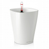 Kvetináč Lechuza 15 cm x 15 x 18 cm, biely plast (Samozavlažovací kvetináč LECHUZA DELTINI WHITE GLOSS obsahuje Lechuza Mon)