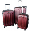 Linder Exclusiv LUXURY MC3002 Cestovné kufre S,M,L - burgundy
