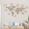 drevo zivota Fotorámček drevenej mapy sveta na stenu Farebný vzor: Buk, Veľkosť máp: 114x60