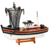 LEAN TOYS Zberateľská dekoratívna loď Rybársky čln Model rybárskej siete 38x31cm
