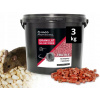 Repelent, plašič pre zvieratá - 3kg JED pre myši a potkany GRANULY pre myši a potkany EFEKTÍVNE VACO PRO (3 kg myšacie jedovaté potkany granuly pre myši potkany účinné Vaco Pro)