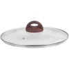 Pokrievka MagicHome Black Marble Line, sklenená, 28 cm