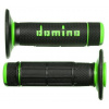 Gripy na motorku Domino gripy A020 offroad dĺžka 118 mm, čierno-zelené (M018-113)