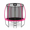 Trampolína Aga so sieťou 250 cm FT 8 (244-252 cm) (Trampolína Aga SPORT EXCLUSIVE 250 cm ružová + ochranná sieť + rebrík)