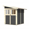 drevený domček KARIBU WANDLITZ 2 (73072) terragrau LG3073