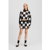 ŠORTKY KARL LAGERFELD JEANS KLJ CROCHET SHORT BLACK/WHITE
