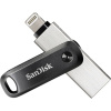 SanDisk iXpand™ Flash Drive Go USB pamäť pre smartphone a tablet čierna, strieborná 128 GB USB 3.2 (Gen 1x1), Lightning konektor Apple; SDIX60N-128G-GN6NE