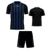 Futbalový set Givova Tratto, čierna/ modrá Veľkosť: L