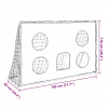 vidaXL Detská futbalová bránka s cieľmi a loptou 182x62x118 cm - Biela - 43117-184595
