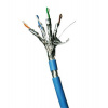 DATACOM F/FTP drát CAT6A LSOH,Eca 100m, plášť modrý 12151