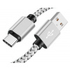 Interlook C06 | Typ-C 2M | Nylonový USB telefónny kábel | Rýchle nabíjanie 3,0 2A Modrý