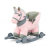 Milly Mally Hojdací koník s melódiou a kolieskami Polly Pink Unicorn