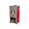 Strend Pro 221033 Kamna Bella Thalia, červená, 5,4 kW, litina/šamot