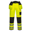 PORTWEST HI-VIS HOLSTER PW3 T501 / Reflexné nohavice, skrátené - HV žltá/čierna UK 32/EU 48
