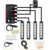 4x VÝSTRAŽNÉ SVIETIDLÁ STROBOSKOP POMOC ODŤAHOVKA 6LED KPL