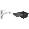 Súprava granitový drez Grohe K400 31639AP0, kuchynská batéria Grohe Start 30531001