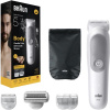 Braun BG5550 tělový zastřihovač, SkinGuard pro citlivou pokožku, 100 min provozu, 100% vodotěsný, nástavce BG5550