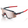 100% SLENDALE - Gloss Crabon Fiber - HiPER Crimson-Silver Lens
