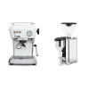 Ascaso Dream ONE, Cloud White + Rocket Espresso GIANNINO, chrome/black