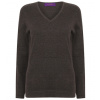 Henbury Dámsky ľahký sveter do V H721 Grey Marl XXS